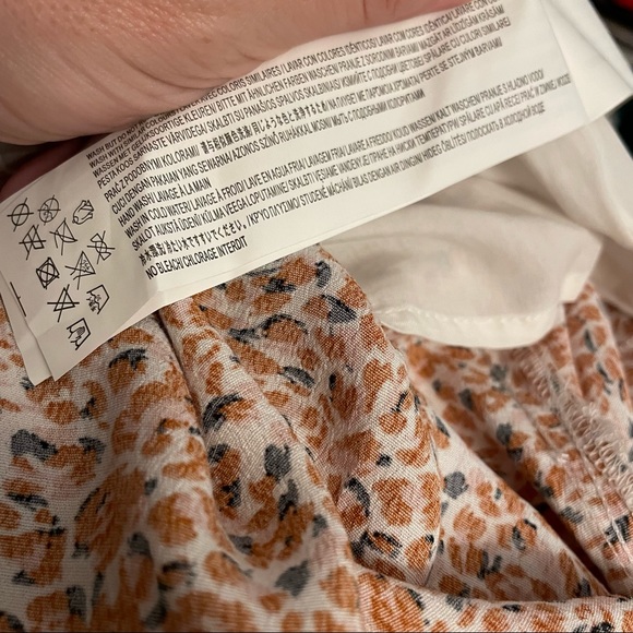 MINKPINK Nevaeh Mini Dress in Orange, Pink, White and Black Print Size Large - Picture 13 of 15